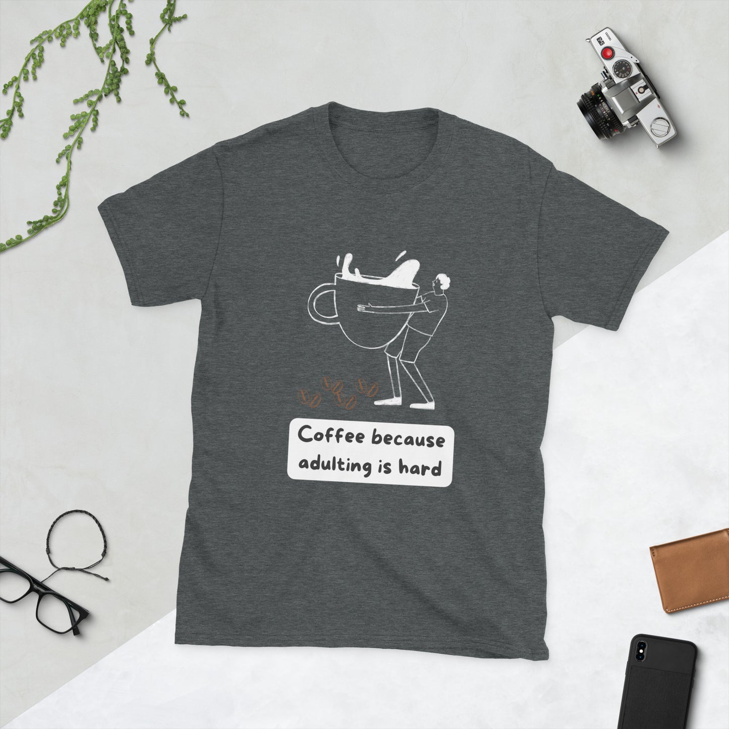 Royal Dark Adulting Is Hard Unisex T-Shirt