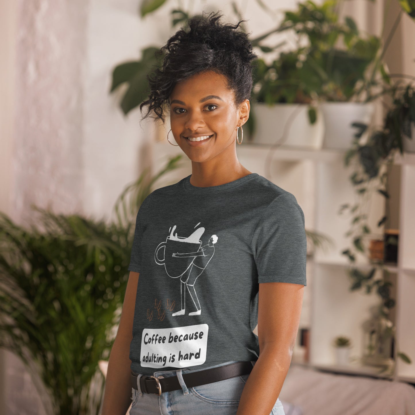 Royal Dark Adulting Is Hard Unisex T-Shirt