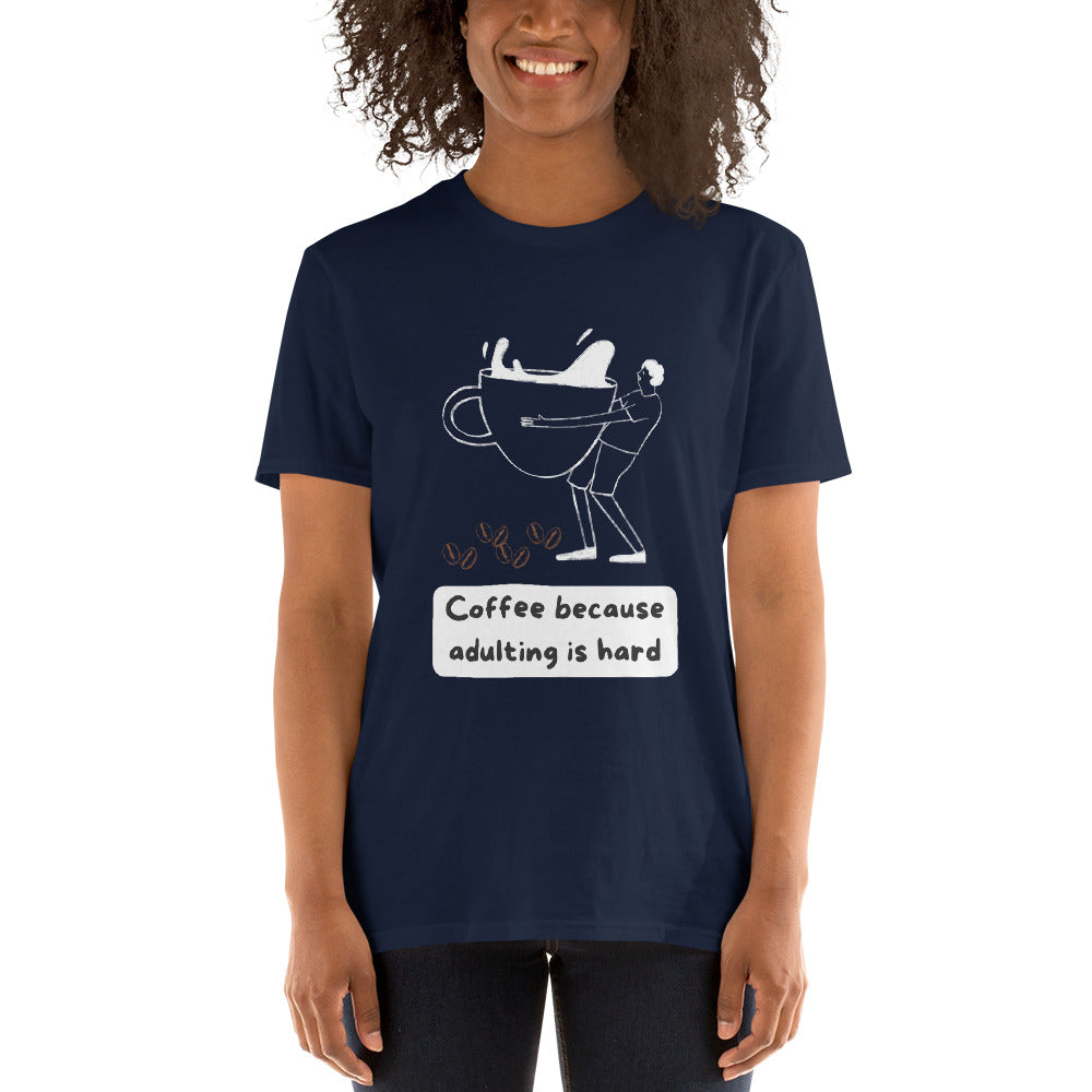Royal Dark Adulting Is Hard Unisex T-Shirt