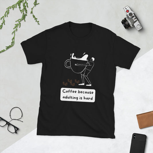 Royal Dark Adulting Is Hard Unisex T-Shirt